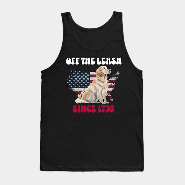 4th of July Independence Day Funny Design for Dog Lovers Tank Top by EndlessDoodles